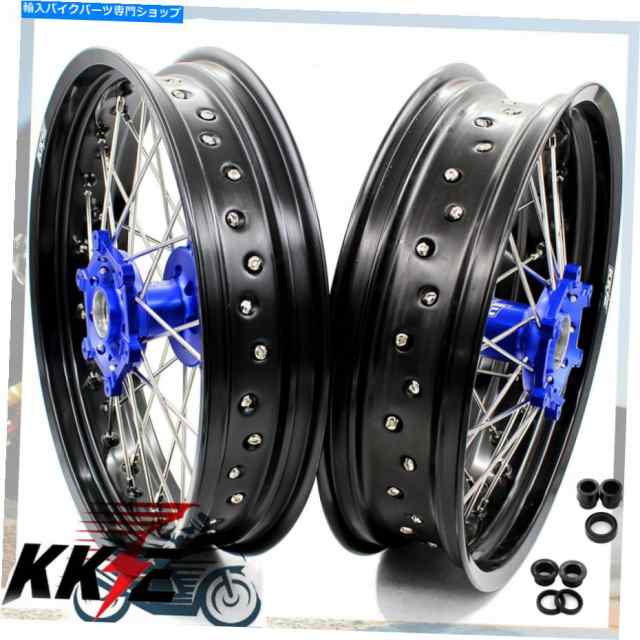 ホイール KKE Supermoto Motard Wheels for WR250R 2008-2020 3.5 / 4.25 * 17 "リムブルーハブ KKE Supermoto Motard Wheels Seの通販は