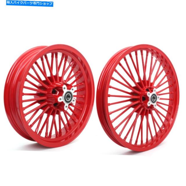 ホイール 太ったスポークホイールリム21x2.15＆16x3.5シングルディスクソフテイル遺産脂肪少年00-14 Fat Spoke Wheels Rim 21x2.の通販は
