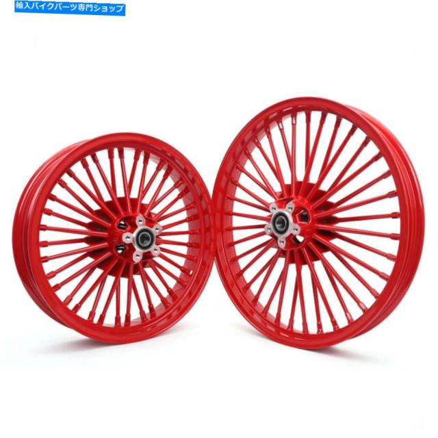 ホイール 21 "18"フロントリアホイールデュアルディスクファットスポークソフトダイナのためのツーリング84-07 21" 18" Front Reの通販は 175,560円