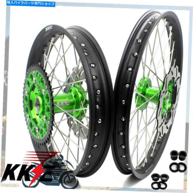 ホイール KKE 21「19」MXホイールリムズKX125 06-07 KX250F KX450F 2006-14ディスク KKE 21" 19" MX Wheel Rims Set For KX125 0の通販は