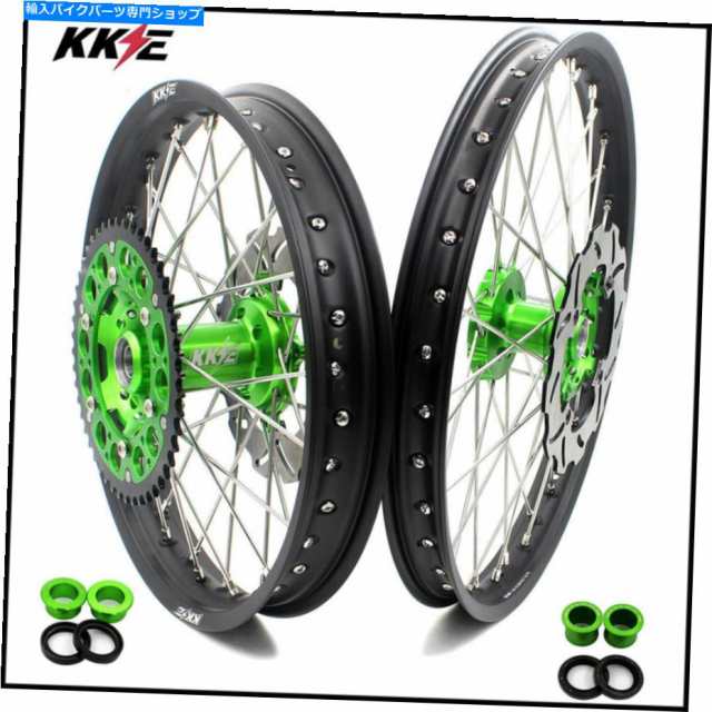 ホイール KKE 21/19 MXホイールリムが川崎KX250F 2019 2021 CNC後部250mmディスク KKE 21/19 MX Wheels Rims Fit For KAWASAKI Kの通販は