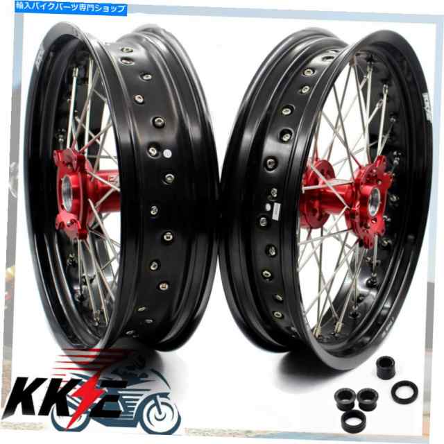 ホイール CRF250X 2004-2018のためのkke 17 "Supermoto Motard Wheels Rims CRF450X 2005-2018 KKE 17" Supermoto Motard Wheelsの通販は