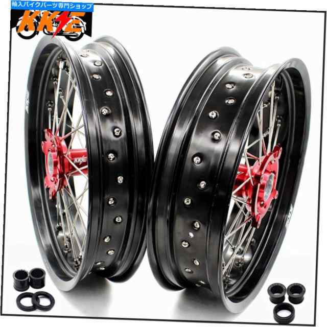 ホイール KKE 3.5 / 4.25スーパーモトホイールセットフィットホンダCRF250X 2004-2017 CRF450X 2005-2017 KKE 3.5/4.25 Supermotの通販は