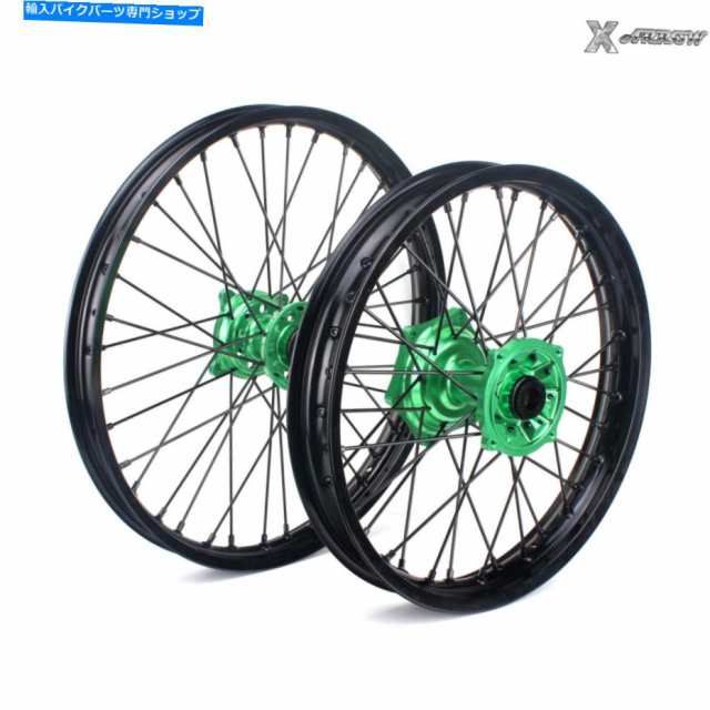 ホイール 21 "+18" MX完全なホイールセットKX450F 06-19 KX125 KX250 06-13 21"+18" MX Complete Wheel Set for Kawasaki KX250Fの通販は 85,668円