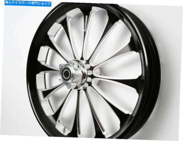 ホイール ブラックカット21x3.5 "ビレットUSAホイールハーレー - ダビッドソン2014-22ストリートグライドW / ABS Black Cut 21X3の通販は