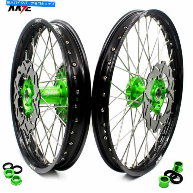 ホイール KKE 21/18川崎KX125 KX250 2006 2007 KX250F KX450FのためのEnduro Wheels Rims KKE 21/18 Enduro Wheels Rims For KAWの通販は