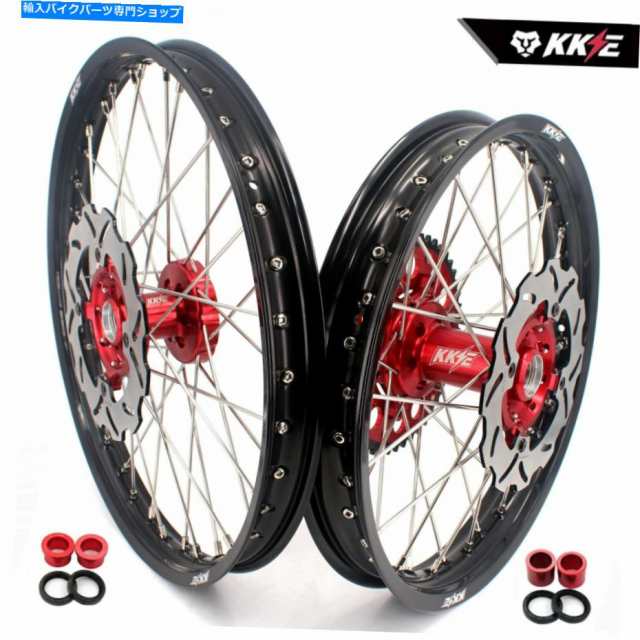 ホイール KKE 21/19 MXスポークホイールリムセットフィットスズキRMZ250 2007-2020 RMZ450 2005-2020 KKE 21/19 Mx Spoked Wheelの通販は