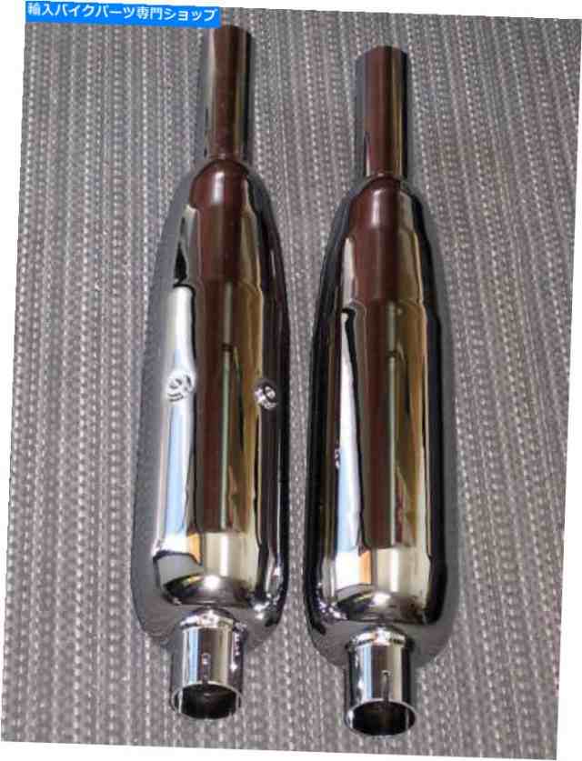 マフラー 70-5866 TRIUMPHMUFFLERS T120 TR6ユニット650バージェスマフラーセットサイレンサー1 1/2 " 70-5866 Triumph mufflersの通販は