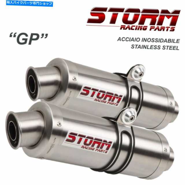 マフラー 川崎Z 1000 2014 14のためのMIVVマフラーGP鋼鉄による排気嵐 Exhaust Storm by Mivv Mufflers Gp Steel for Kawasaki Zの通販は