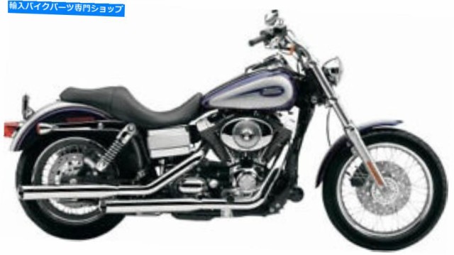 マフラー コブラ3 "ハーレーダビッドソンfxdf 08-17 6006のための排気デュアルクロムマフラー Cobra 3" Exhaust Dual Chrome Mufの通販は