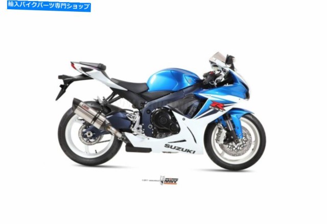 マフラー MIVVエキゾーストマフラースノースチールスチュキGSX R 600