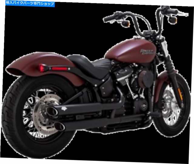 マフラー バンスとハインズ46875ツインスラッシュ3 "マフラーズのスリップブラックハーレーソフト Vance and Hines 46875 Twin Sの通販は