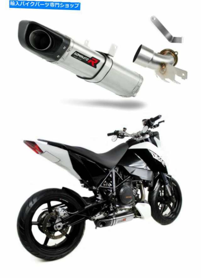 マフラー 690デュークエキゾーストHP4支配者レーシャサイレンサーマフラー2008 2009 2011 690 DUKE Exhaust HP4  Dominator Racin 販売代理店 カー用品・バイク用品