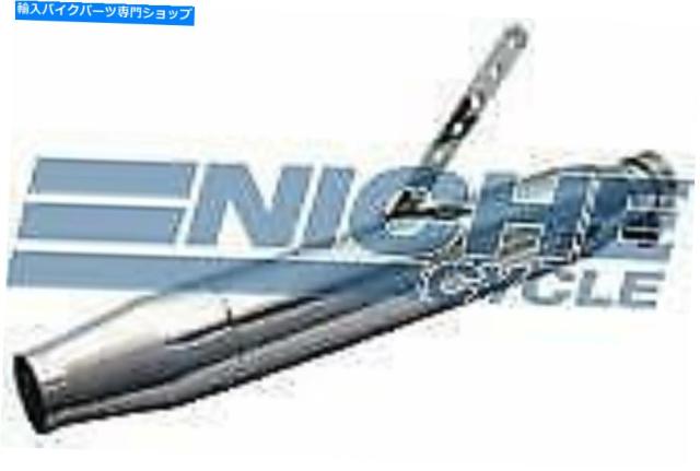 マフラー ロードクローームテーパー右マフラーテーパークローム1.375 "、1.5"、1.625 "、1.75" Roadkrome Tapered Right Mufflerの通販は 56,760円