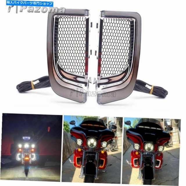 フェアリング Harley Touring Flhxse CVOストリートグライドLEDフェアリングローグリルの回転信号 For Harley Touring FLHXSE CVの通販は