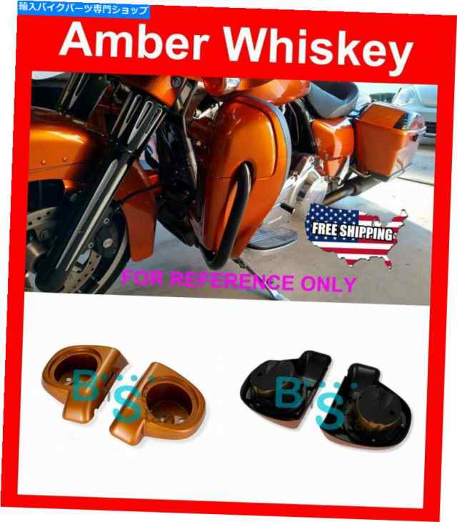 フェアリング AdvanBlack Amber Whiskey 6.5 "スピーカーポッド下のフェアリングフィット14+ハーレーツーリング Advanblack Ambeの通販は