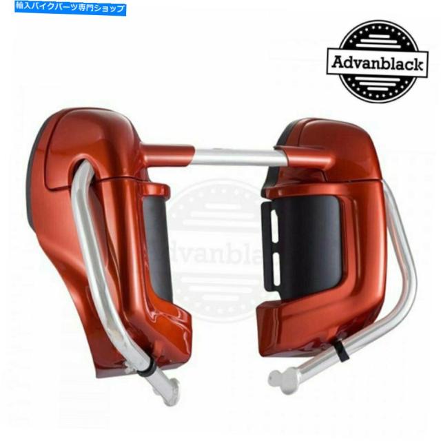 フェアリング 1983 - 2013年ハーレーダビッドソンのためのAdvanBlackセドナオレンジローリングフェアリングキット Advanblack Seの通販は