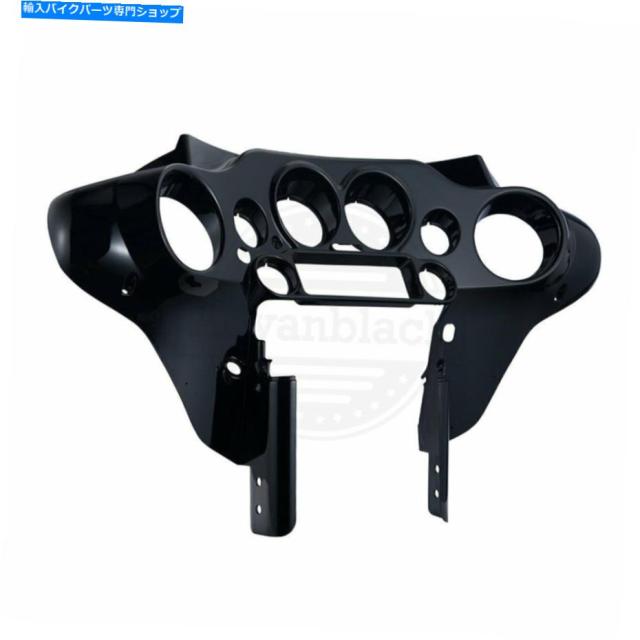 フェアリング 2008-2013ハーリーツーリングストリートグライドFLHXのためのデニムブラックインナーバットウィングフェアリング Dの通販は