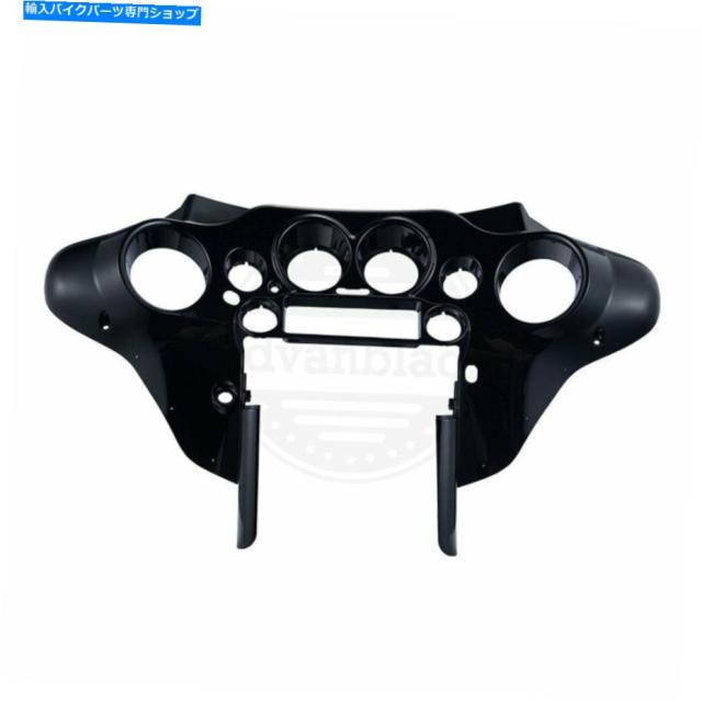 フェアリング 2008-2013ハーリーツーリングストリートグライドFLHXのためのデニムブラックインナーバットウィングフェアリング Dの通販は