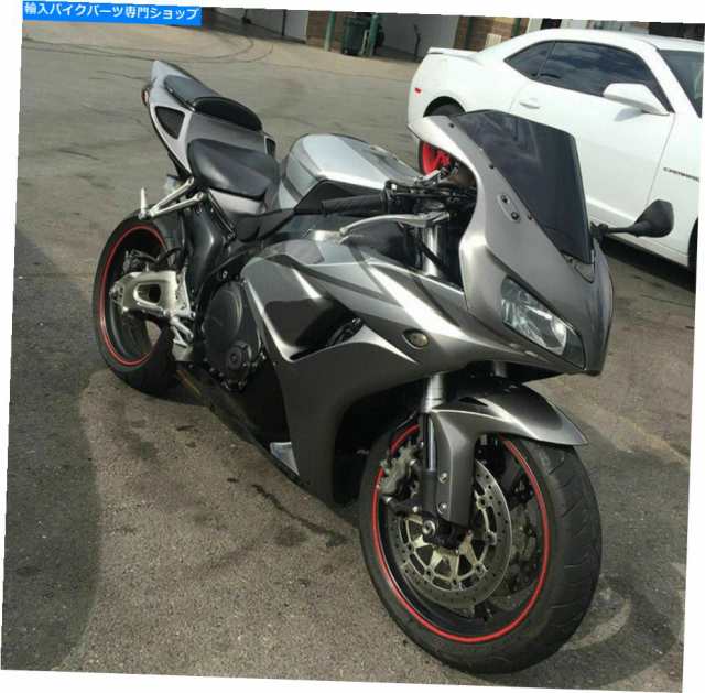 フェアリング ホンダ2006 2007 CBR1000RR W008のためのWOAシルバーグレーブラックABSインジェクションフェアリング WOA Silver Gの通販は