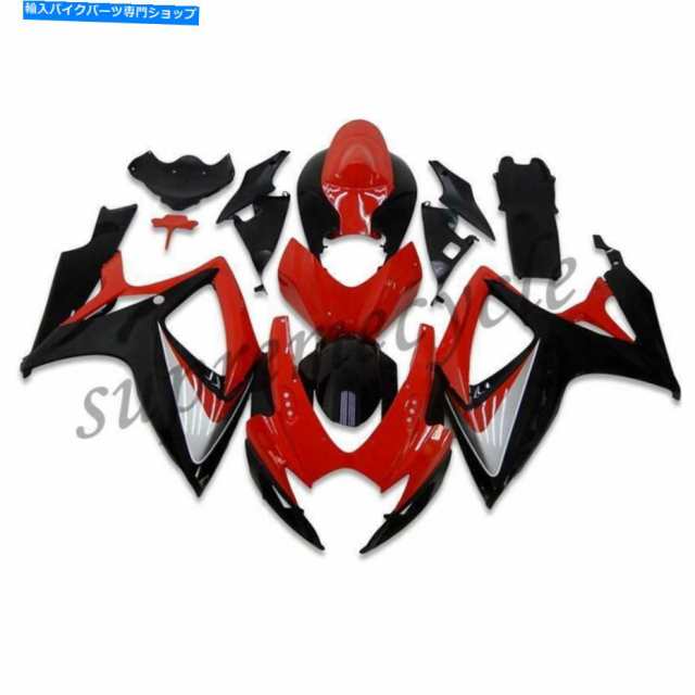 フェアリング SC注入赤黒フェアリングキットフィット鈴木2006 2007 GSXR 600 750 A003 SC Injection Red Black Fairing Kit Fit の通販は