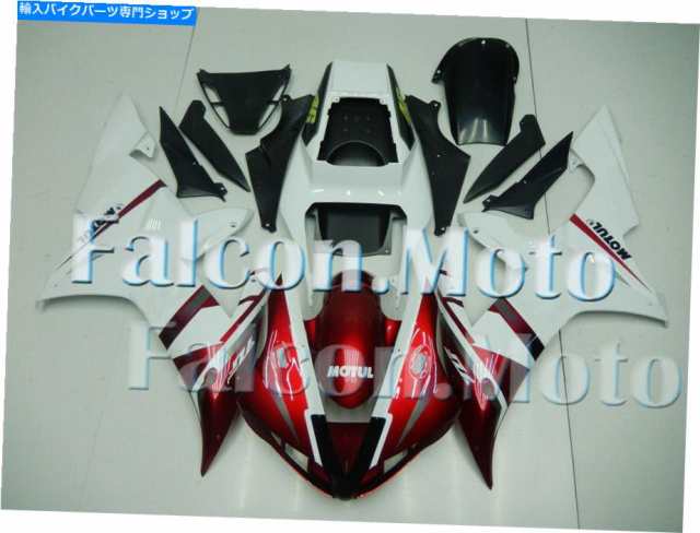 フェアリング 2002年2003年YZF R1 02-03 YZF R1 AYのための白い赤い注入のプラスチックキットフェアリングフィット White Red Inの通販は