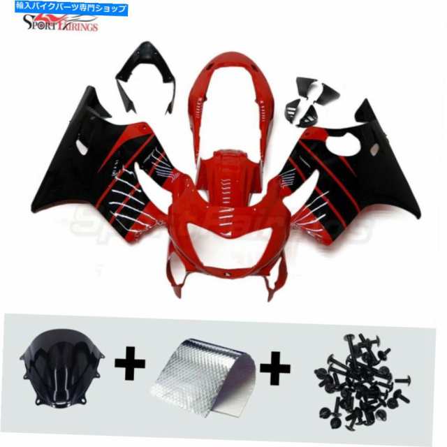 フェアリング 2000 CBR600F4ホンダ1999年の赤黒ABS注入フェアリングキット1999年ボディワークF4 99 Red Black ABS Injection Faiの通販は