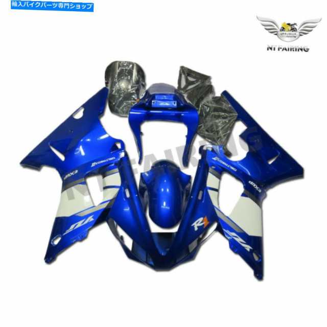 フェアリング ヤマハ00 2001 YZF R1 E04のためのWoo Blue White射出成形型ABSフェアリングキットフィット WOO Blue White Injectの通販は 79,860円