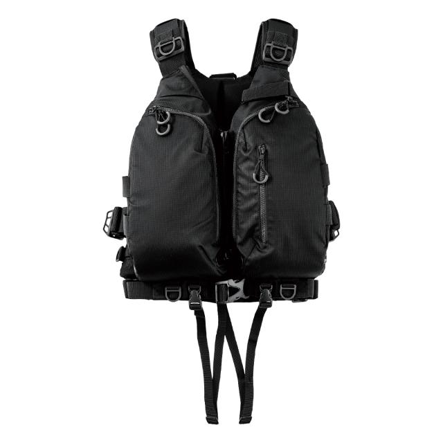 がまかつ マルチトレックPFD ブラック LE915 (ライフジャケット 大人用 フローティングベスト 釣り)【送料無料】