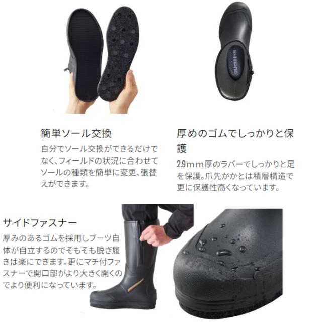 シマノ リミテッドプロ ジオロックブーツ カットラバーピンフェルト リミテッドブラック FB-120W (フェルトブーツ 釣り)【送料無料】