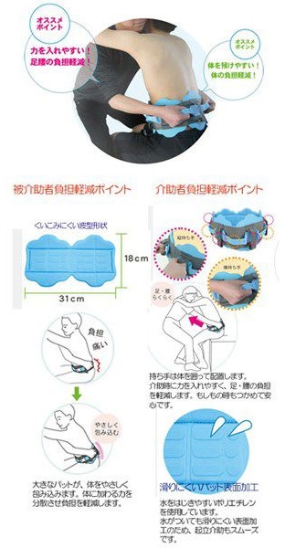 テイコブ入浴用介助ベルト AB01-BL Mサイズ 幸和製作所 介護用品の通販は