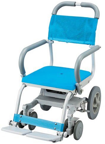 デイサービスウチエ シャワーキャリー くるくるチェア　入浴車椅子