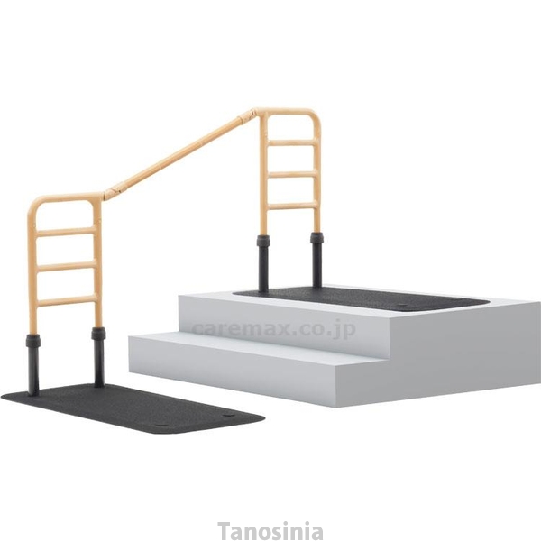 安寿　上がりかまち用手すり　SM-950L　L型 531-062　ブラウン 1個セット 4970210459720 アロン化成 安寿 上がりかまち用手すり L型 SM-950L ブラウン 531-062 - 住宅改修