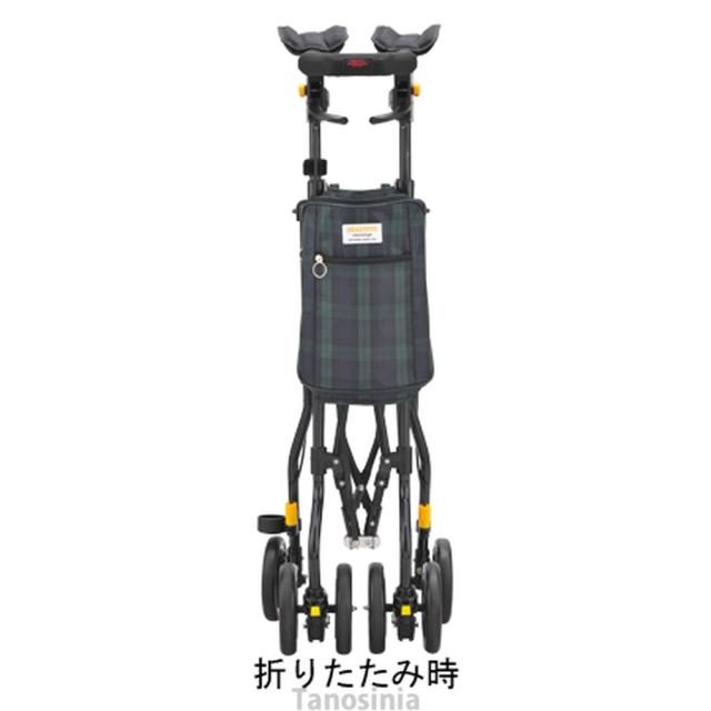 本日限定価格‼️美品♿️軽量歩行車ヘルシーワンライト 室内•外兼用 超軽量 ヘルシーワン・ライト カラフル 花柄ネイビー ウィズワン 【歩行
