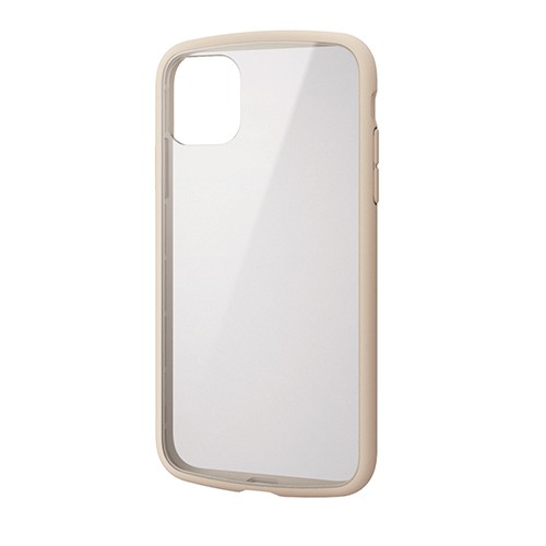 エレコム iPhone 11 TOUGH SLIM LITE フレームカラー アイボリー PM