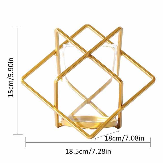 北欧のアイデア 金色の幾何 金属のろうそくの台 ロマンチックな食卓 台を置いて撮影 道具のろうそく台の置物 D 100の通販はau Pay マーケット オータムネットショップ