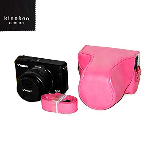 送料無料 Kinokoo Canon ミラーレス一眼カメラ Powershot Eos M10専用カメラケース ショルダーストラップ 標識クロス付き ピンク の通販はau Pay マーケット Odd Eye