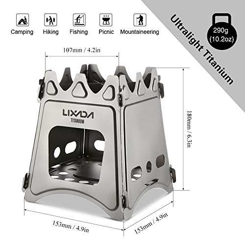 送料無料 Lixada バーベキューコンロ 焚火台 折りたたみ 薪ストーブ 燃料不要 ウッドバーニング 290g チタン製の通販はau Pay マーケット Odd Eye