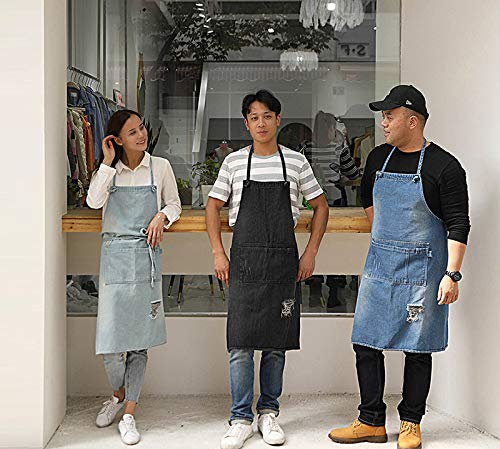 送料無料 Icayre お洒落なデニムエプロン カフェーエプロン エプロン コットン100 デニム 前掛け 胸当て 首掛け式 着脱簡単 料理教の通販はau Pay マーケット Odd Eye