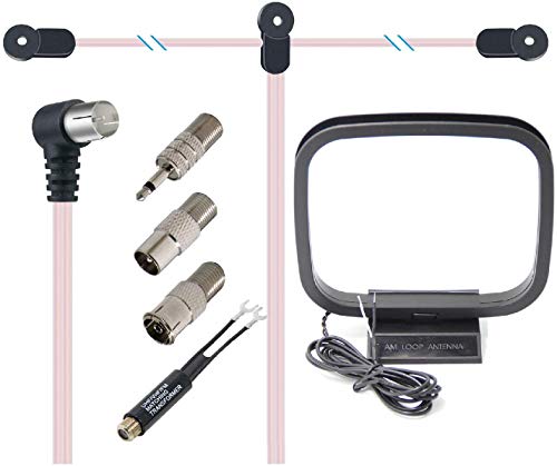 送料無料！』FMアンテナ AMアンテナ 室内用 ラジオアンテナ 高感度 wuernine 整合器 PALオスメス 3.5mm 変換プラグ付き  ミニコンポ チの通販はau PAY マーケット - Odd eye