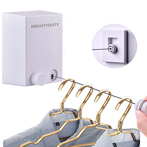 Mightyduty 室内物干しワイヤー 物干しロープ 洗濯物干し 部屋干し 最大限4 2m 耐重荷kg 巻き取り 壁付 洗濯物干し 自由伸縮 実用 便の通販はau Pay マーケット ショップ山本