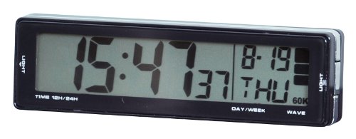 配送無料 セイワ Seiwa 車用 時計 ソーラー電波クロック ブラック W661の通販はau Pay マーケット マイハニーハント