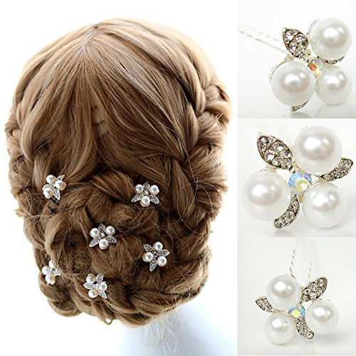 配送無料 K R ヘアピン パール 結婚式 卒業式 入学式 髪飾り ヘッドドレス 和装 アレンジ 三つ葉 6本 の通販はau Pay マーケット マイハニーハント