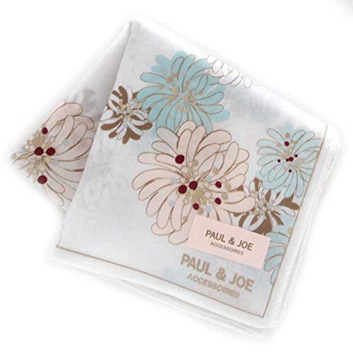 配送無料 ポール ジョー レディース プリントハンカチ アイボリーブルー 花柄 大判 綿100 婦人 ハンカチーフ 50cm ポールアンの通販はau Pay マーケット マイハニーハント