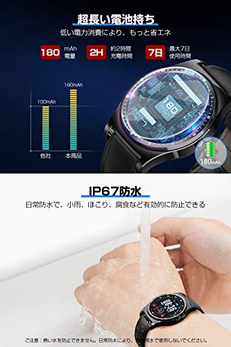 配送無料 最新 Bluetooth5 0 ビジネス運動両用 スマートウォッチ フルタッチ 活動量計 歩数計 多機能 カラースクリーン 10つの通販はau Pay マーケット マイハニーハント