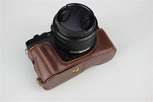 Fujifilm Fuji 富士 Pen X T100 Xt100 X T100 カメラ バッグ カメラ ケース Koowl手作り トップクラスのpuレザーカメラハーフケース Fuの通販はau Pay マーケット Enlarge