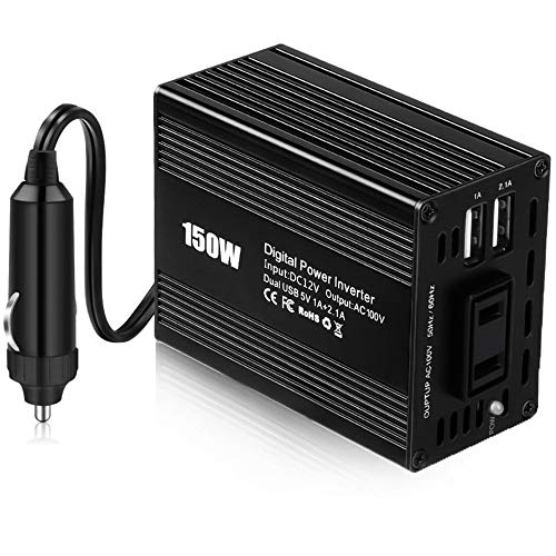 カーインバーター 150w パワーインバーター シガーソケット Dc12v 入力 Ac100v Usbポート 出力 変換の通販はau Pay マーケット Enlarge