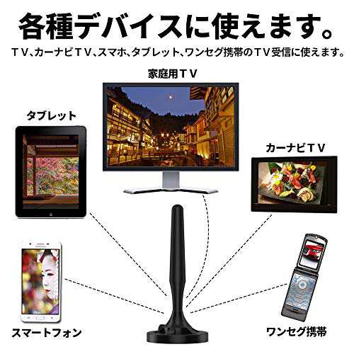 送料無料 地上最強のバージョン 地デジ 室内アンテナ Hdtv テレビアンテナ 1km受信範囲 高感度 Uhf Vhf対応 車載 卓上 アンテナ 5の通販はau Pay マーケット セイント