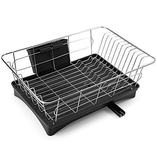 新品 送料無料 食器水切り 水切りかご 水が流れるトレー 止水栓付 ステンレス製 大容量 抗菌 食器置き水切り皿置き キッチンラックの通販はau Pay マーケット ライフクリエーション