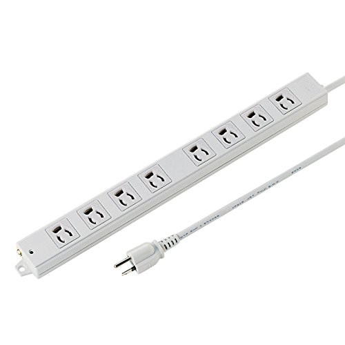 サンワサプライ 3P抜け止めタップ 8個口 裏面マグネット・通電ランプ付き 3m TAP-K8-3の通販は